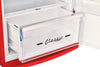 Unique 310L Candy Apple Red Top Mount Refrigerator