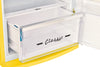 Unique 310L Canary Yellow Top Mount Refrigerator