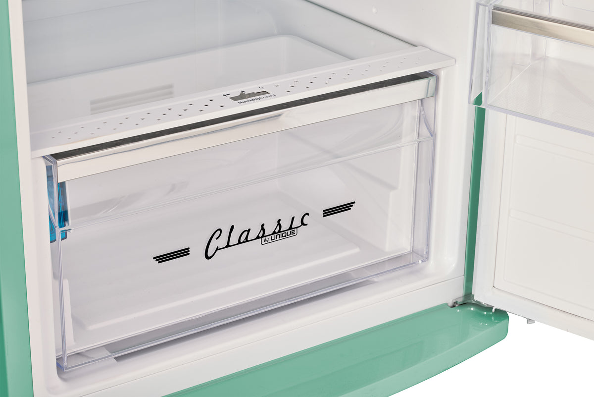 Unique 310L Ocean Mist Turquoise Top Mount Refrigerator