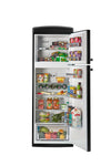 Unique 310L Matte Black Top Mount Refrigerator