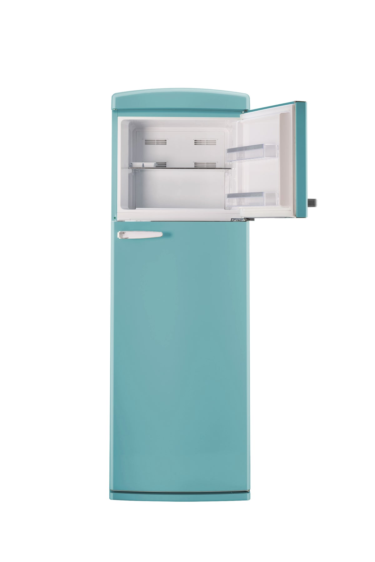Unique 310L Ocean Mist Turquoise Top Mount Refrigerator