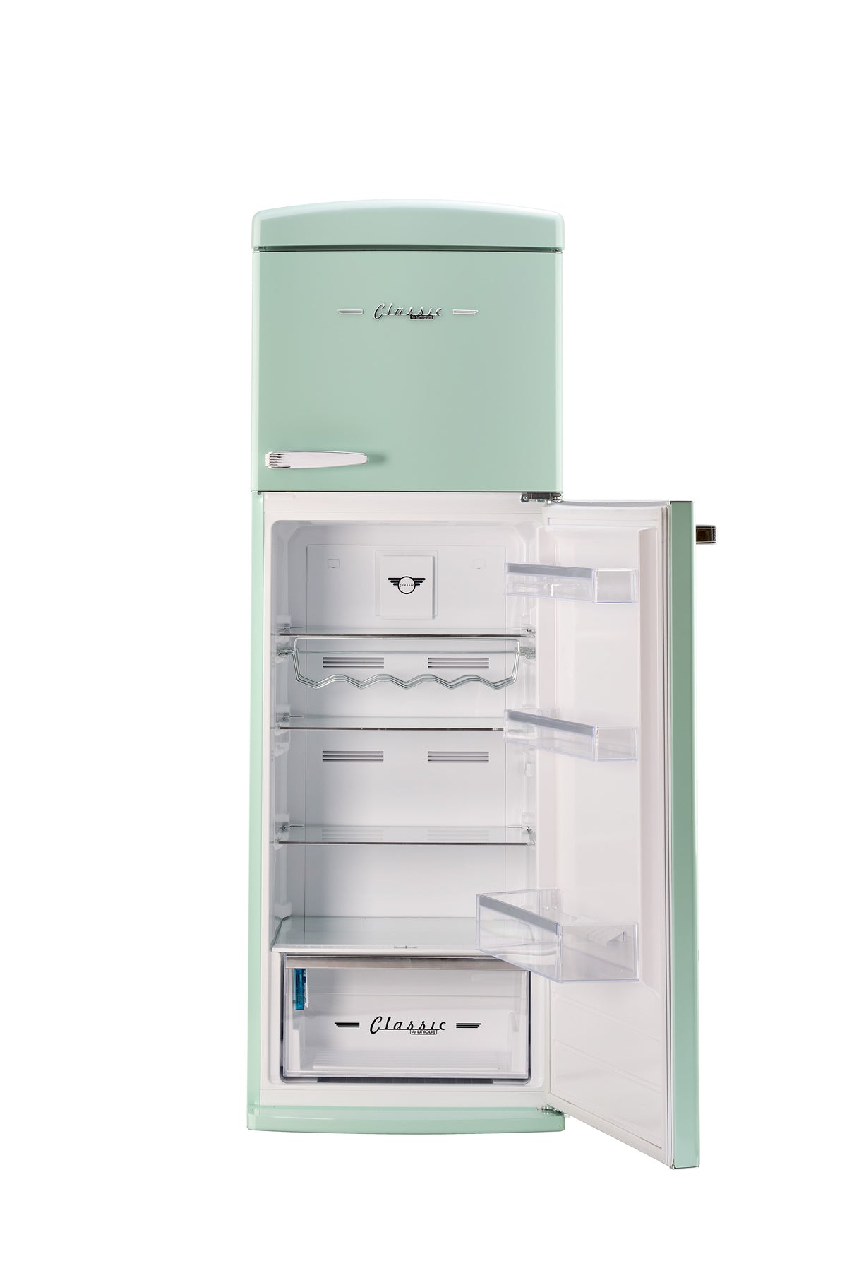 Unique 310L Summer Mint Green Top Mount Refrigerator