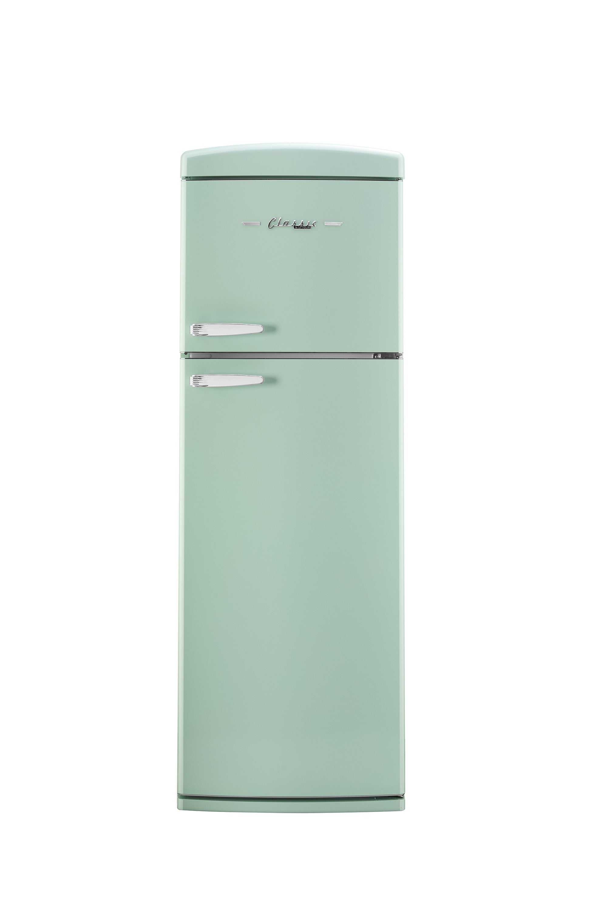 Unique 310L Summer Mint Green Top Mount Refrigerator – Unique