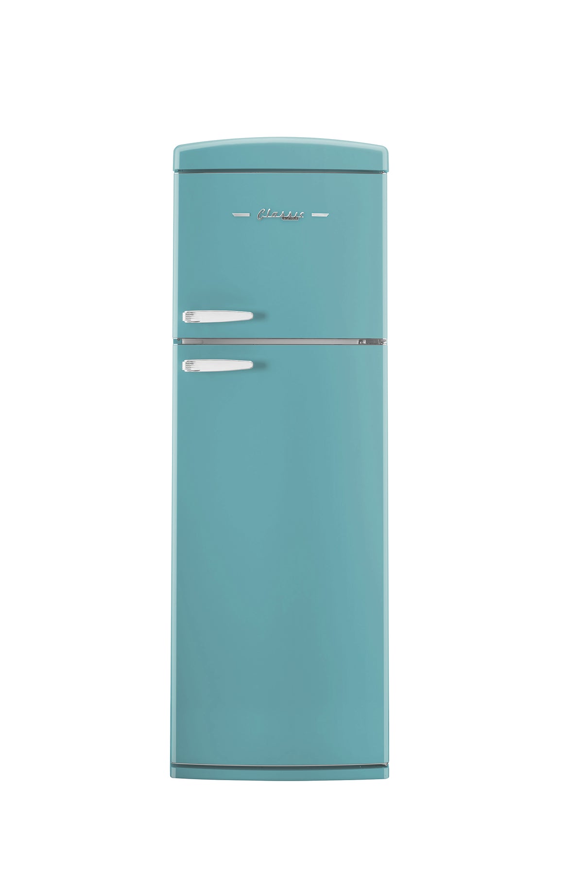 Unique 310L Ocean Mist Turquoise Top Mount Refrigerator