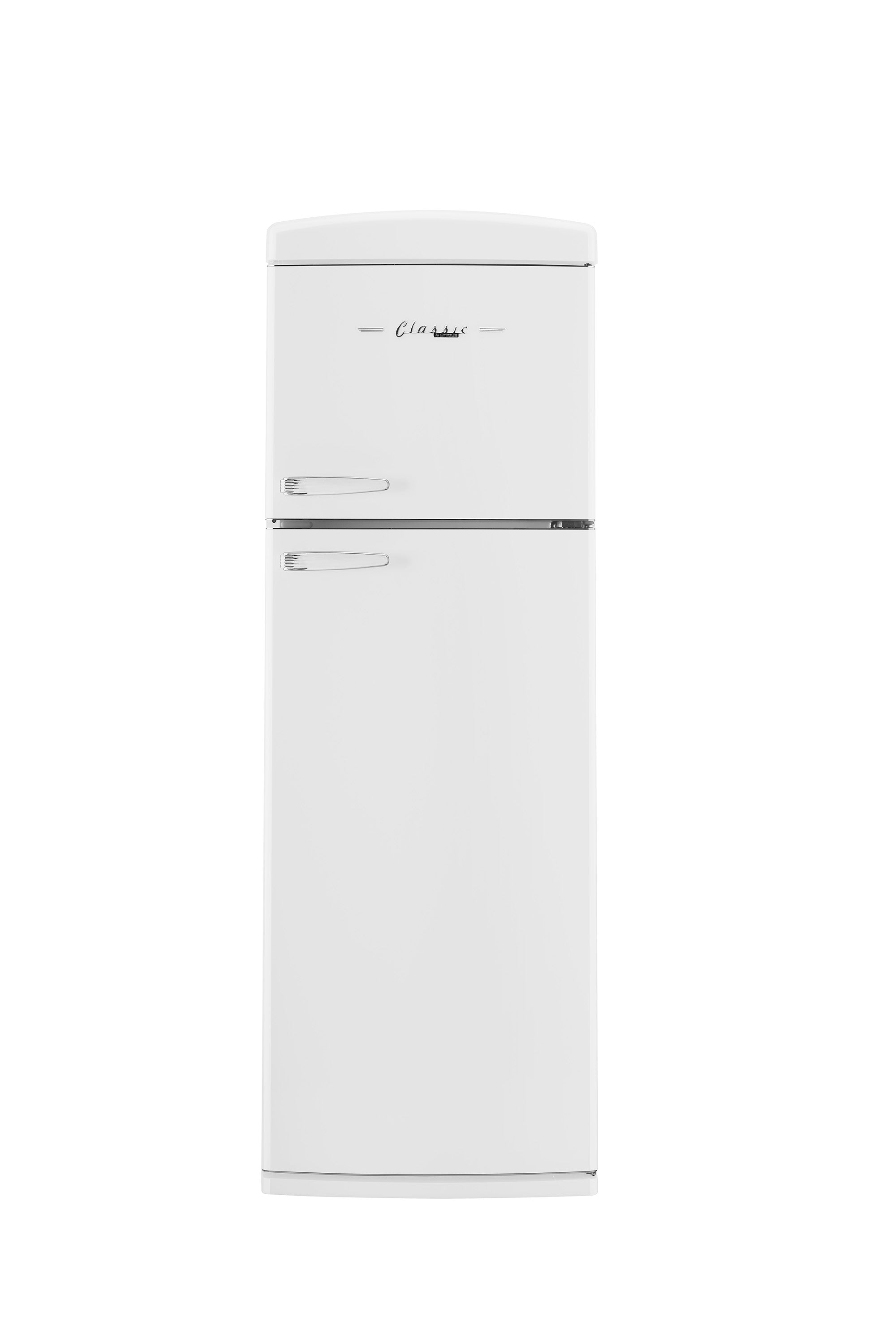 Unique 310L Marshmallow White Top Mount Refrigerator – Unique