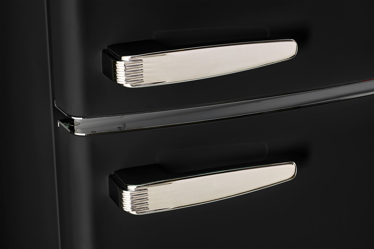 Unique 310L Matte Black Top Mount Refrigerator