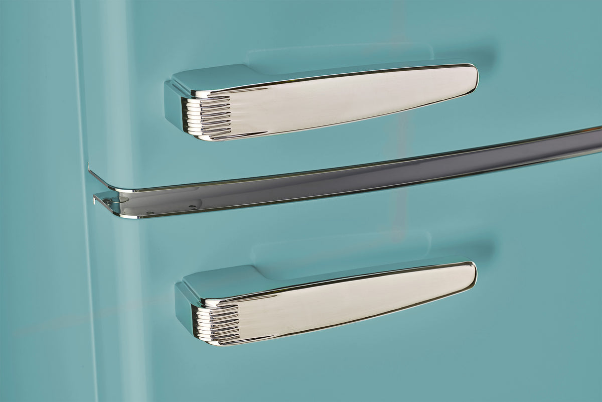 Unique 310L Ocean Mist Turquoise Top Mount Refrigerator