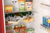 Unique 310L Candy Apple Red Top Mount Refrigerator