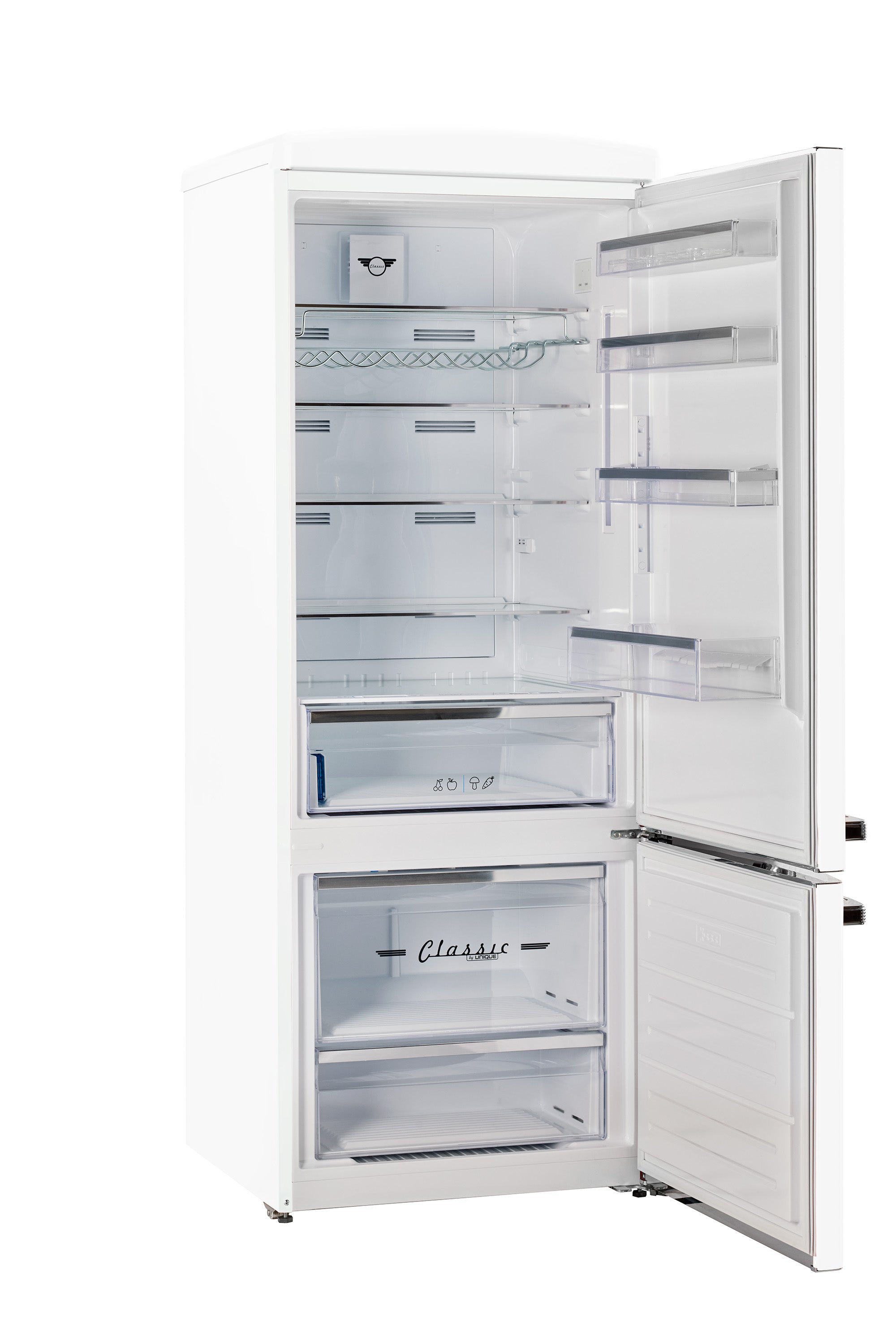 Unique 455L Marshmallow White Bottom Mount Refrigerator – Unique