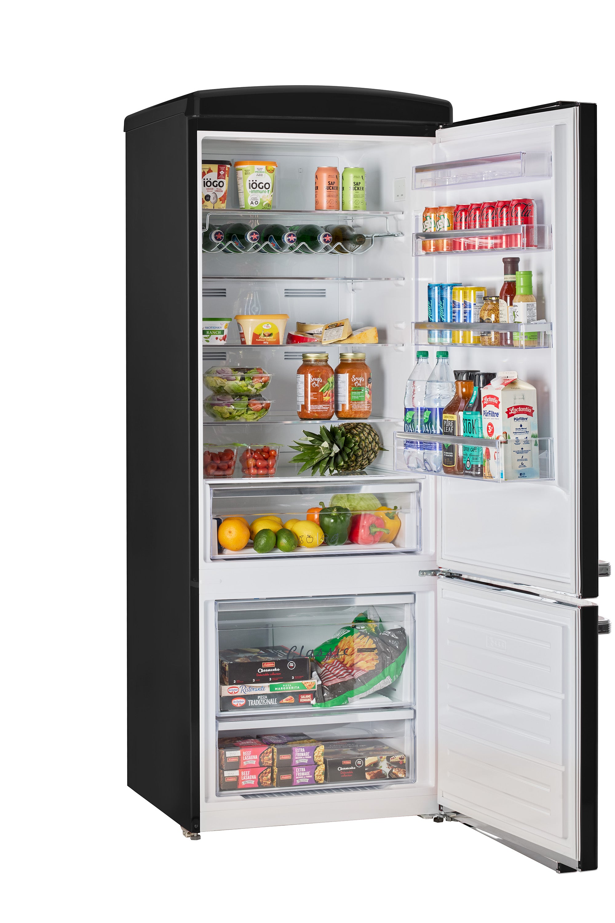 Unique 455L Midnight Black Bottom Mount Refrigerator – Unique