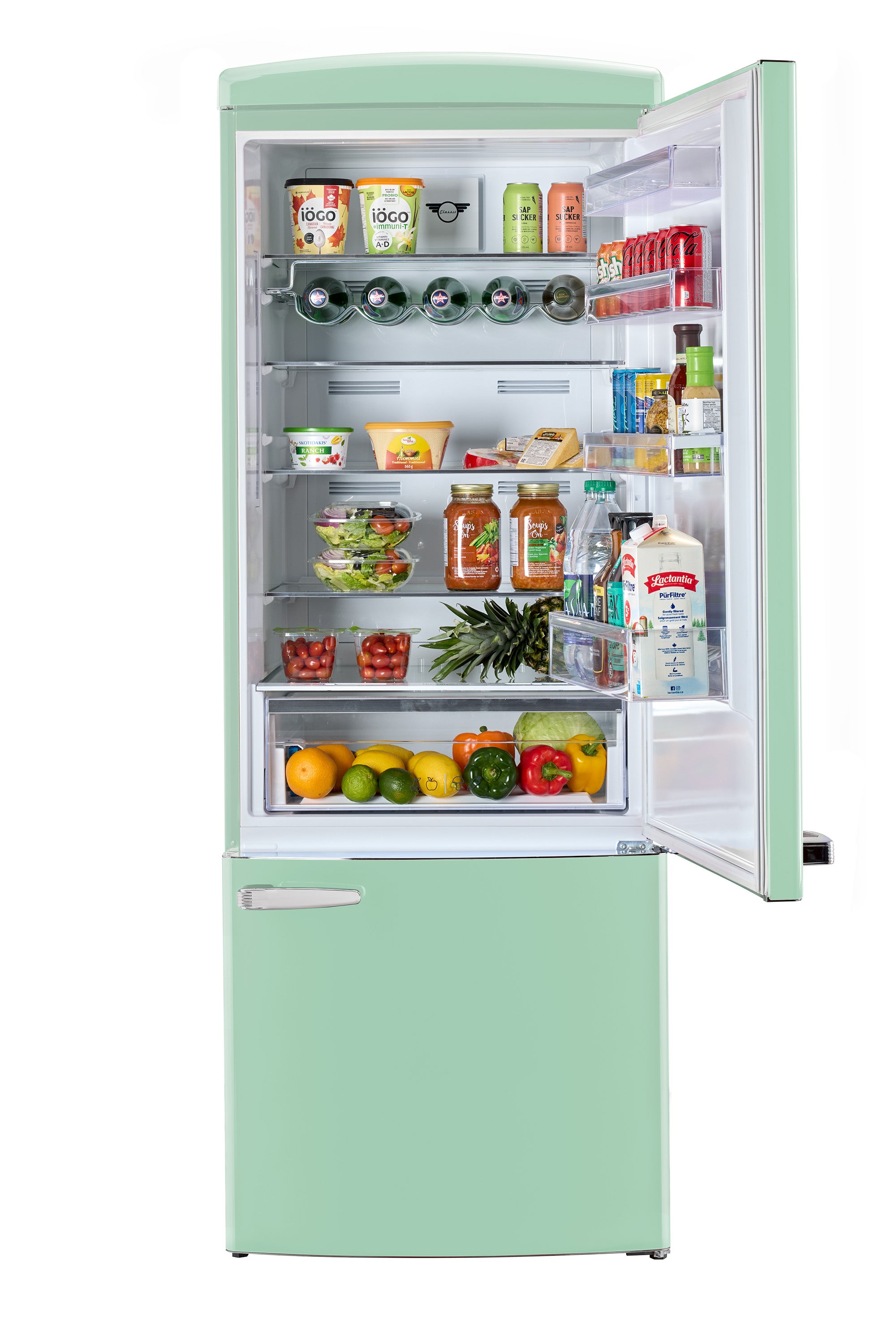 Unique 455L Summer Mint Green Bottom Mount Refrigerator – Unique
