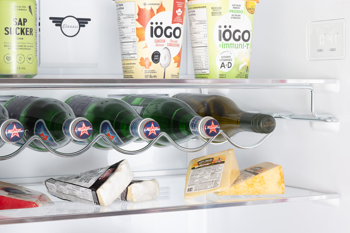 Unique 455L Creamsicle Orange Bottom Mount Refrigerator