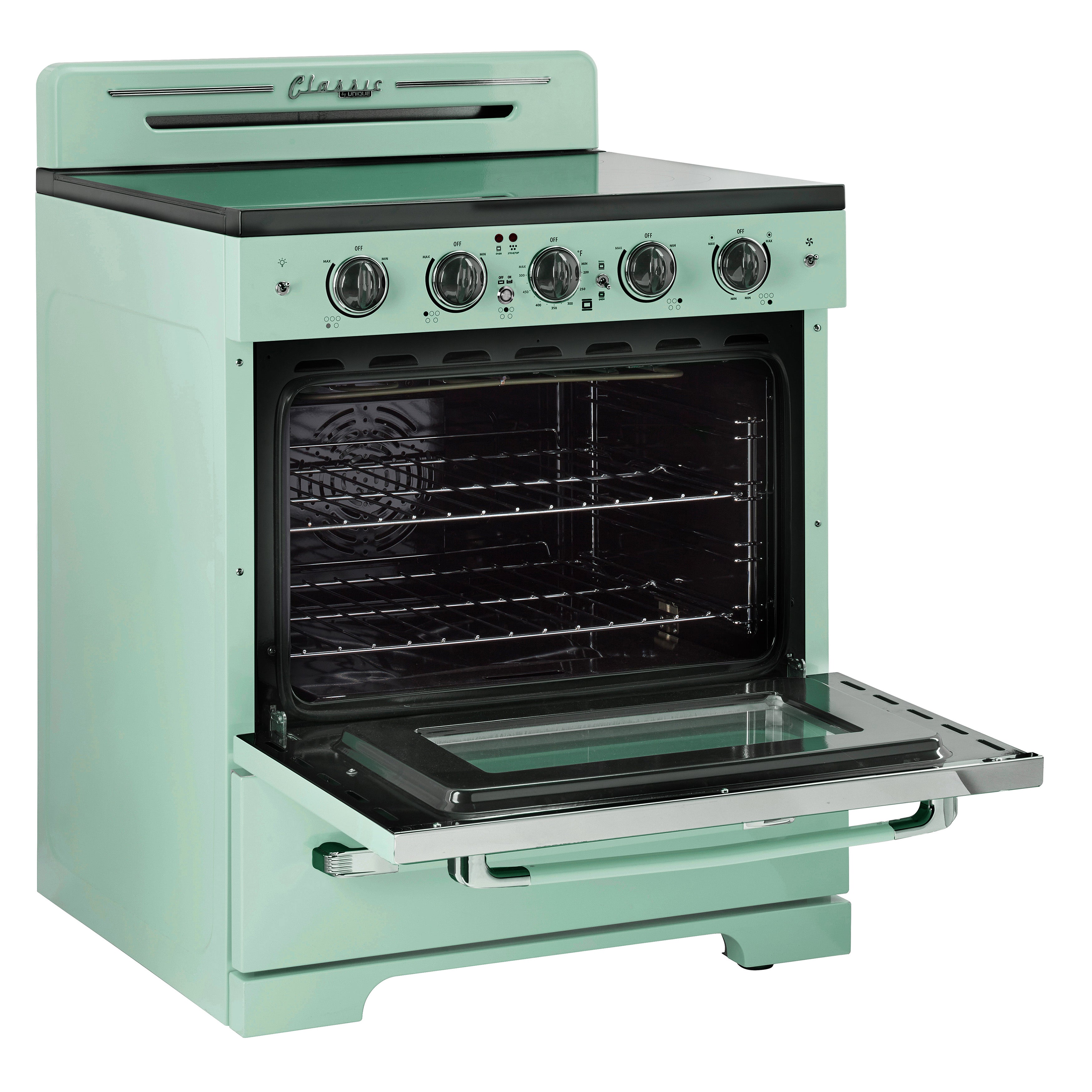Unique 30' Classic Retro Summer Mint Green Electric Ceramic top