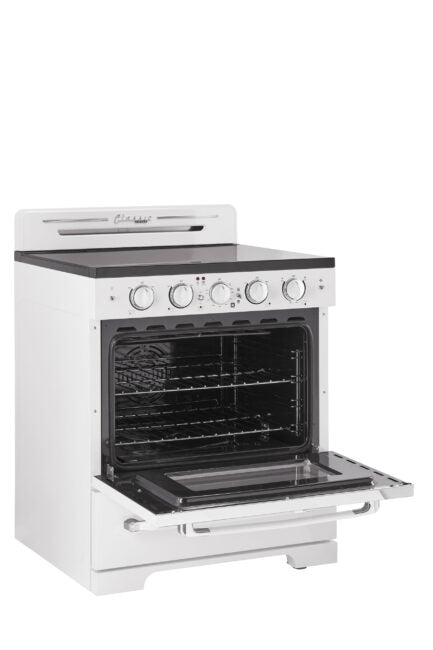 Unique 30 Classic Retro Marshmallow White Electric Ceramic top Range Unique Appliances