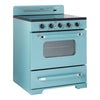 Unique 30' Classic Retro Ocean Mist Turquoise Electric Glass top Range