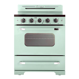 Unique 30' Classic Retro Summer Mint Green Electric Ceramic top Range