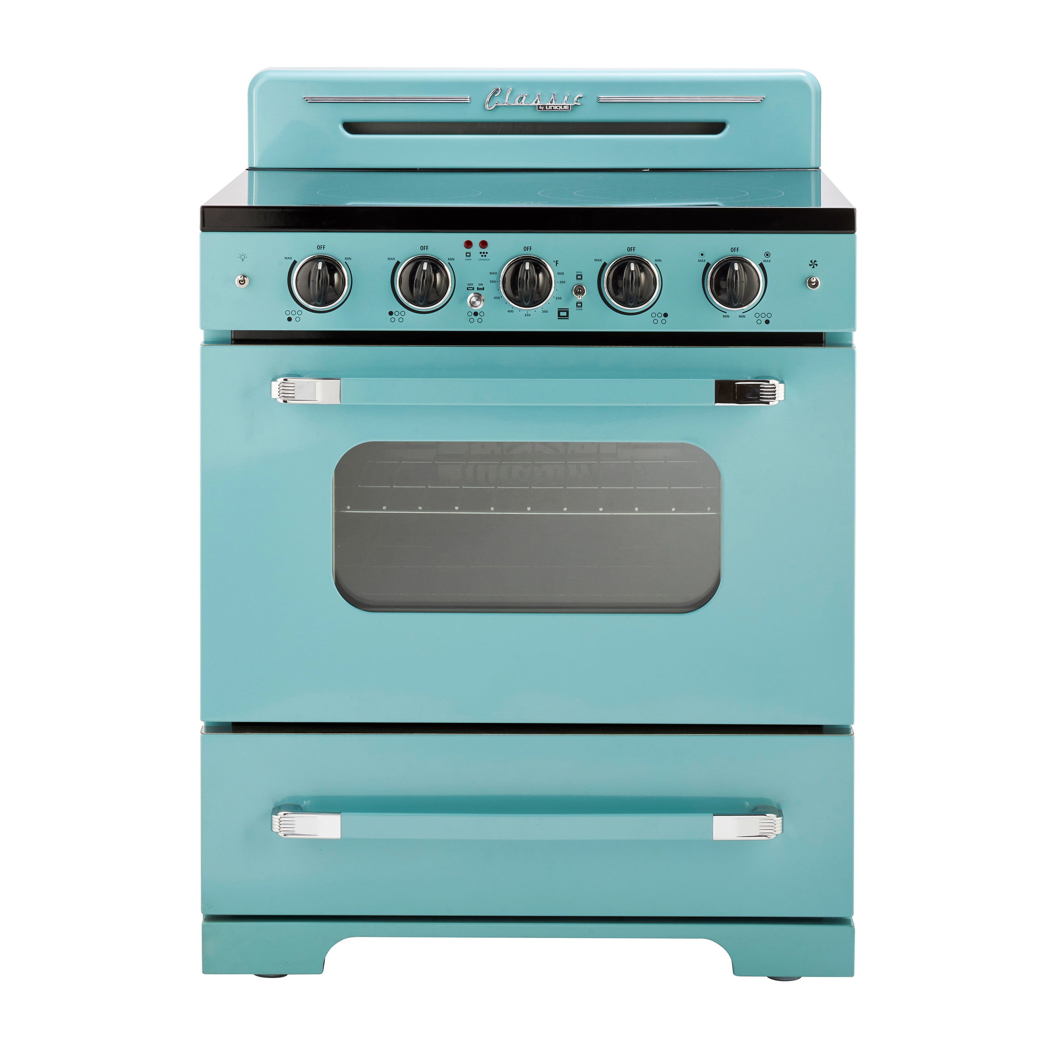 Unique 30' Classic Retro Ocean Mist Turquoise Electric Glass top