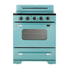 Unique 30' Classic Retro Ocean Mist Turquoise Electric Glass top Range