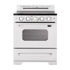 Unique 30' Classic Retro Marshmallow White Electric Ceramic top Range