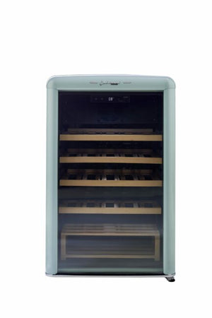 Unique 125 Litre Ocean Mist Turquoise Classic Retro Wine Refrigerator