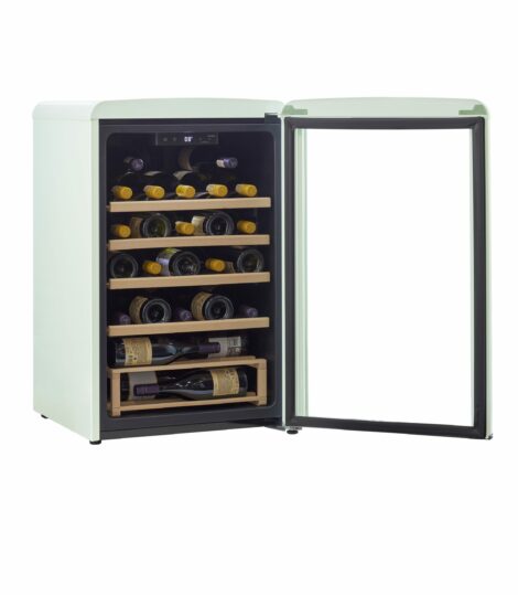 Unique 125 Litre Summer Mint Green Classic Retro Wine Refrigerator